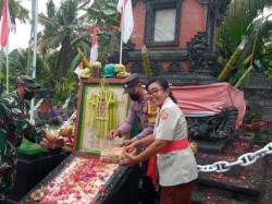 Danramil Dawan Pimpin Upacara Puputan Margarana